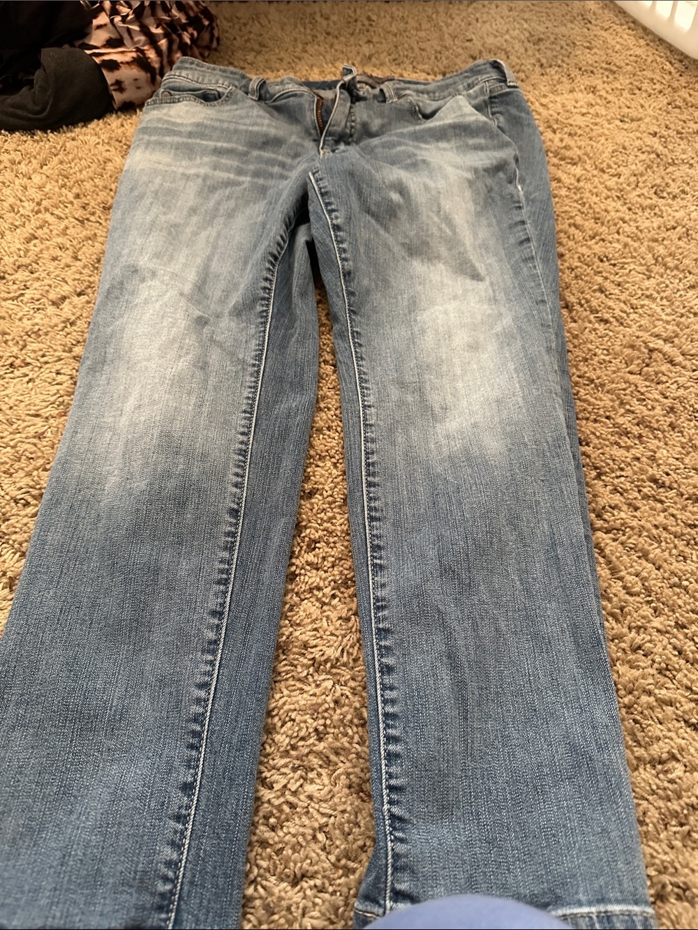 torrid faded light blue straight leg jeans